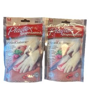 Playtex Clean Cuisine Food Prep Disposables 30 Count Vintage (2Pack)